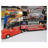 Large Lot of GRAINGER Racing Team Larger Size Diecast Vehicles etc