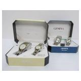 2 Sets of His & Hers Geneva Watches