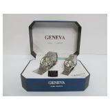 2 Sets of His & Hers Geneva Watches