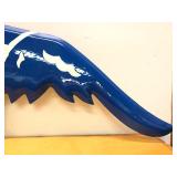 LARGE Vintage Winged Foot GOODYEAR TIRES Porcelain Advertising Sign
