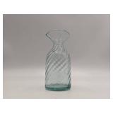 Unique Vintage Swirl Bubble Glass Vase