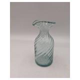 Unique Vintage Swirl Bubble Glass Vase