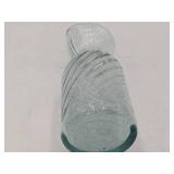 Unique Vintage Swirl Bubble Glass Vase