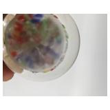 Beautiful Millefiori Hand-Blown Glass Paperweight