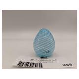 Vintage 1989 Murano Glass Azure Egg