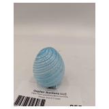 Vintage 1989 Murano Glass Azure Egg