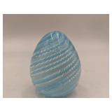 Vintage 1989 Murano Glass Azure Egg
