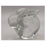 Hand-Blown Glass Rabbit and Swan