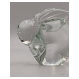 Hand-Blown Glass Rabbit and Swan