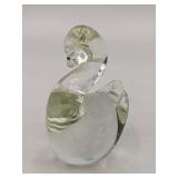 Hand-Blown Glass Rabbit and Swan