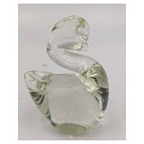 Hand-Blown Glass Rabbit and Swan