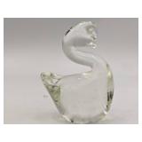 Hand-Blown Glass Rabbit and Swan