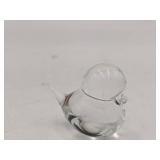 Vintage Muurla Finland Hand-Blown Glass Swan and Hand-Blown Glass Chick