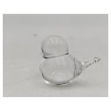 Vintage Muurla Finland Hand-Blown Glass Swan and Hand-Blown Glass Chick