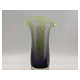 Gorgeous Vintage Hand-Blown Glass Vase