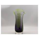 Gorgeous Vintage Hand-Blown Glass Vase