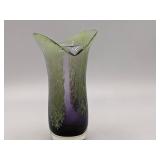 Gorgeous Vintage Hand-Blown Glass Vase
