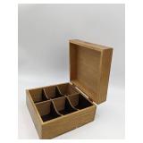Rare Vintage Wooden Tea Box