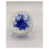 Under The Sea-Vintage Hand-Blown Glass Dolphin Paperweight