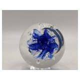 Under The Sea-Vintage Hand-Blown Glass Dolphin Paperweight