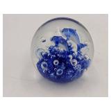 Under The Sea-Vintage Hand-Blown Glass Dolphin Paperweight