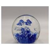 Under The Sea-Vintage Hand-Blown Glass Dolphin Paperweight