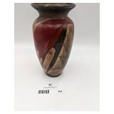 Vintage Signed Drip Glazed Ceramic Vase