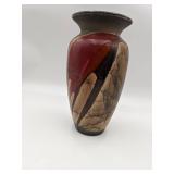 Vintage Signed Drip Glazed Ceramic Vase