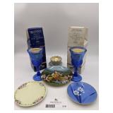 Rare Vintage Collectible China and Crystal-Martha Washington Goblets, Knowles Sound of Music Plate, Fukagawa Seiji , and Silesia Chinaa