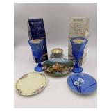 Rare Vintage Collectible China and Crystal-Martha Washington Goblets, Knowles Sound of Music Plate, Fukagawa Seiji , and Silesia Chinaa