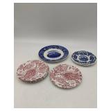 7 Beautiful Vintage Plates-Johnson Bros. Paisley, Wedgewood Royal Homes Of Britain, & Adams Potteries