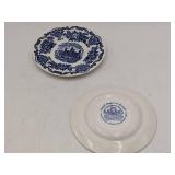 7 Beautiful Vintage Plates-Johnson Bros. Paisley, Wedgewood Royal Homes Of Britain, & Adams Potteries