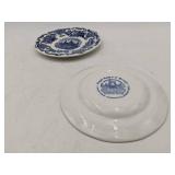 7 Beautiful Vintage Plates-Johnson Bros. Paisley, Wedgewood Royal Homes Of Britain, & Adams Potteries