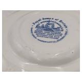 7 Beautiful Vintage Plates-Johnson Bros. Paisley, Wedgewood Royal Homes Of Britain, & Adams Potteries