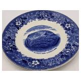 7 Beautiful Vintage Plates-Johnson Bros. Paisley, Wedgewood Royal Homes Of Britain, & Adams Potteries