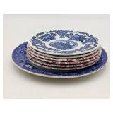 7 Beautiful Vintage Plates-Johnson Bros. Paisley, Wedgewood Royal Homes Of Britain, & Adams Potteries