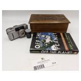 Photography and More! Canon Sure Shot Z115, Hand Craved Box, Off The Planet Book-Autographed by the Author