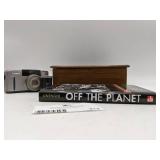 Photography and More! Canon Sure Shot Z115, Hand Craved Box, Off The Planet Book-Autographed by the Author