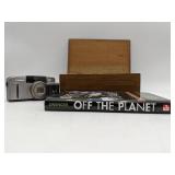 Photography and More! Canon Sure Shot Z115, Hand Craved Box, Off The Planet Book-Autographed by the Author