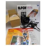 Professional Photographer Collection- 35 MM Fujica Camera, Photo Paper, LX400 Stack Lens