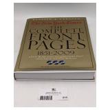 New York Times:The Complete Front Pages 1851-2009 Updated Edition Hardcover Book