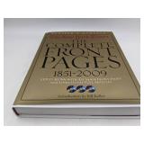 New York Times:The Complete Front Pages 1851-2009 Updated Edition Hardcover Book