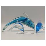 3 Stunning Vintage Fifth Ave Crystal Dolphins