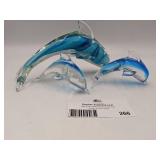 3 Stunning Vintage Fifth Ave Crystal Dolphins