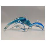 3 Stunning Vintage Fifth Ave Crystal Dolphins