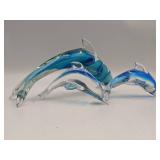 3 Stunning Vintage Fifth Ave Crystal Dolphins