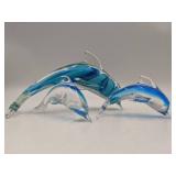 3 Stunning Vintage Fifth Ave Crystal Dolphins