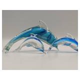 3 Stunning Vintage Fifth Ave Crystal Dolphins
