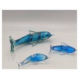 3 Stunning Vintage Fifth Ave Crystal Dolphins