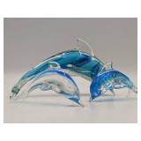 3 Stunning Vintage Fifth Ave Crystal Dolphins